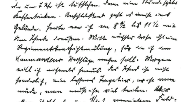 Ein in Sütterlin geschriebener Brief